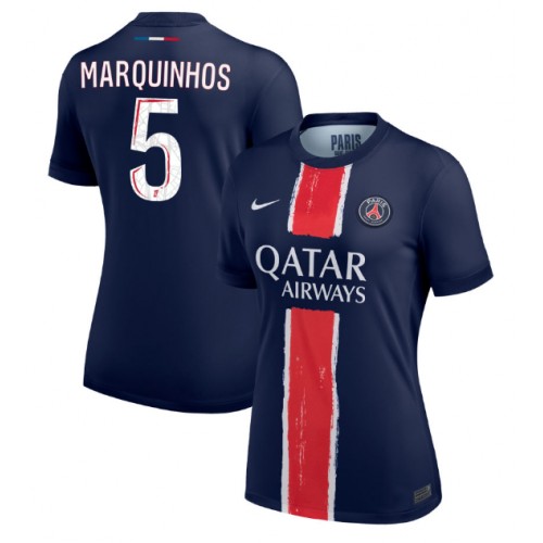 Ženski Nogometni dresi Paris Saint-Germain Marquinhos #5 Domači 2024-25 Kratek Rokav